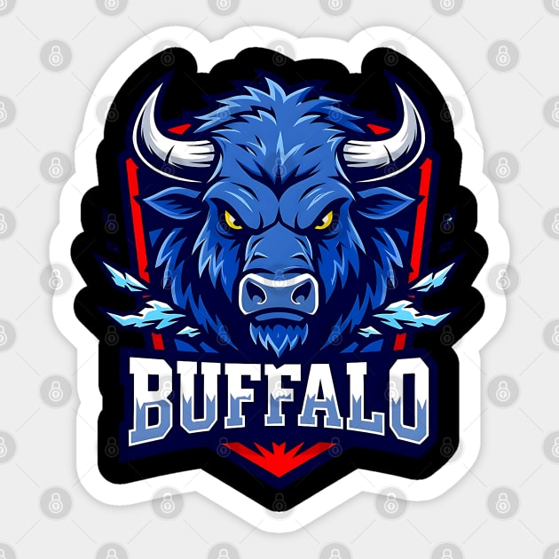Buffalo Sports Logo Sticker by UrbanLifeApparel